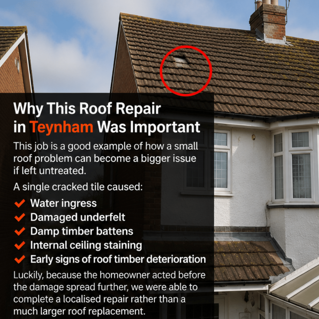 Why This Roof Repair in Teynham Was Important