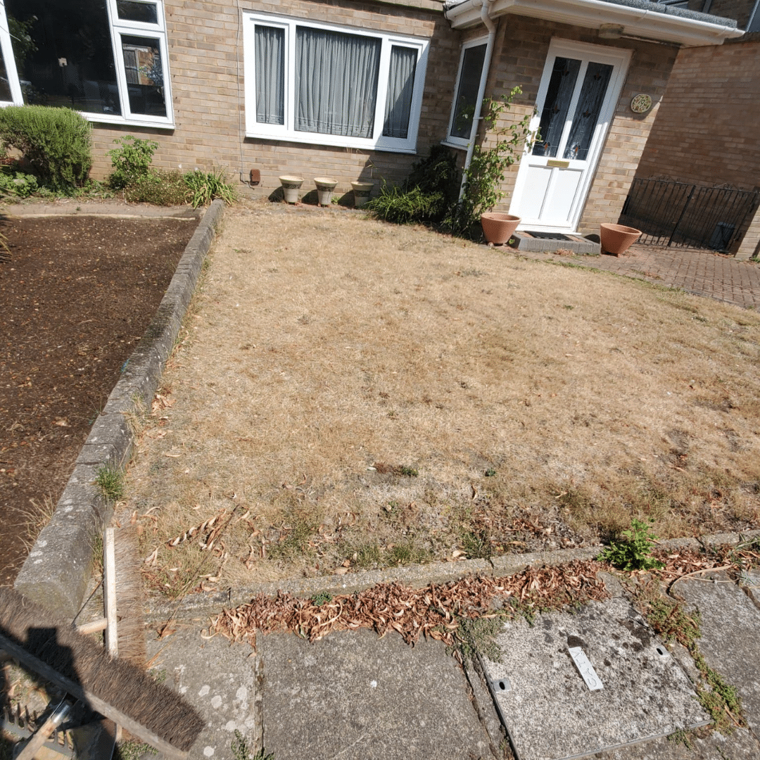 Step 1 – Removing the Existing Lawn & Preparing the Ground