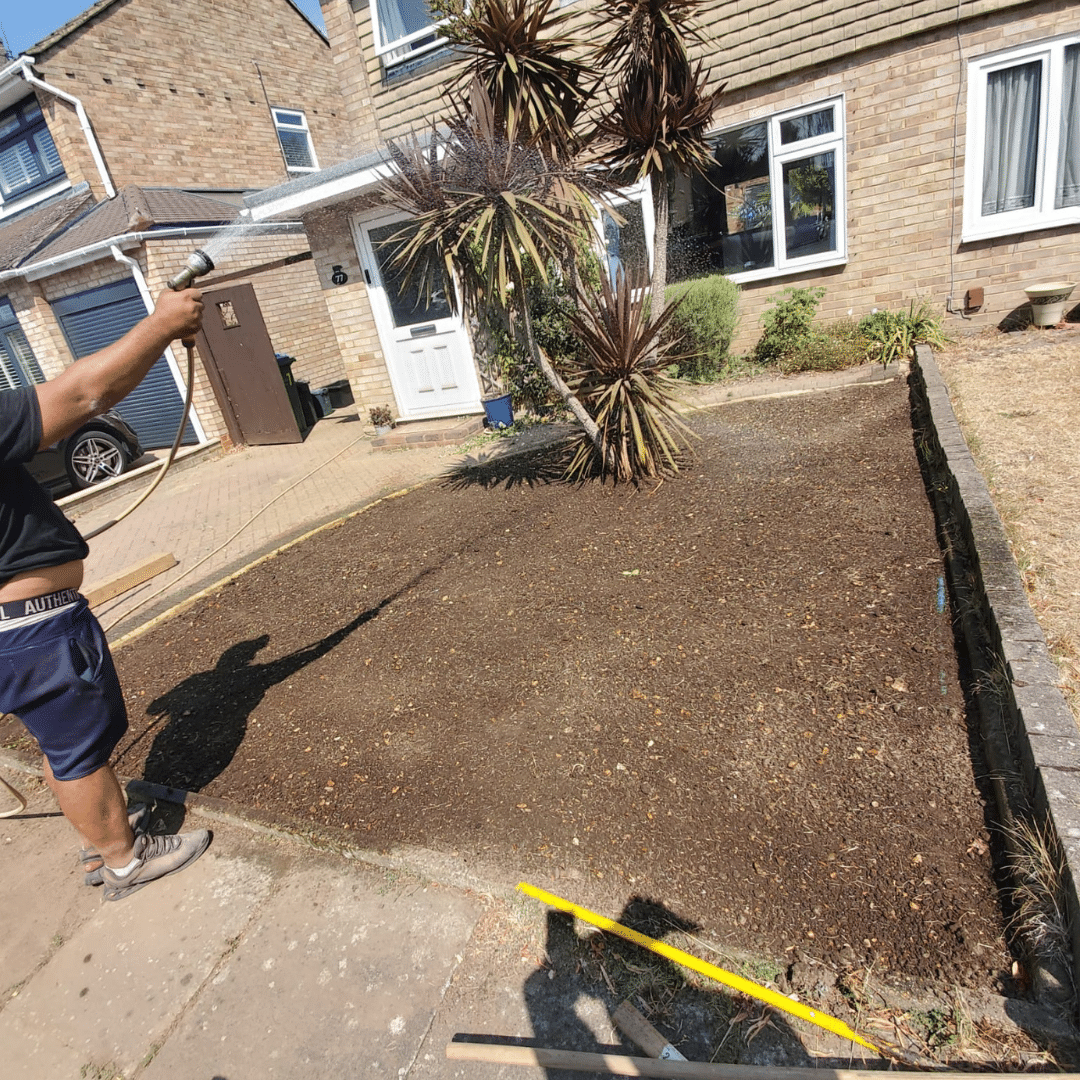 Step 2 – Laying the New Turf